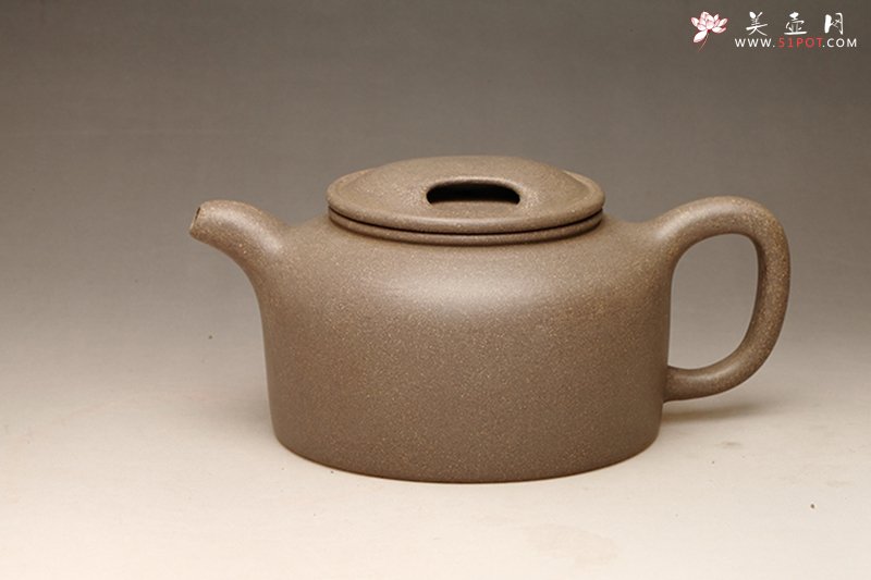 紫砂壶图片：青段牛盖莲子 - 宜兴紫砂壶网