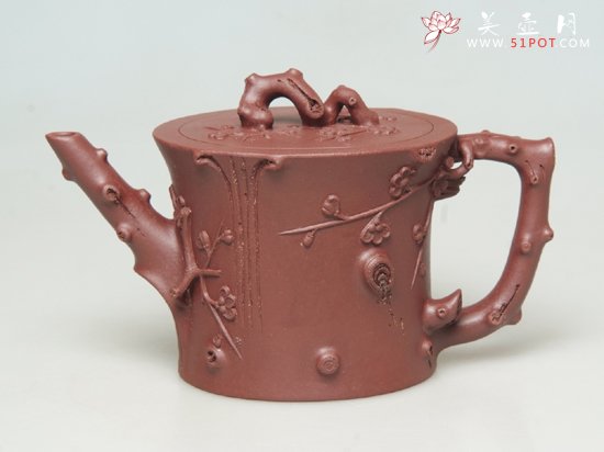 紫砂壶图片：圆梅   340cc - 宜兴紫砂壶网