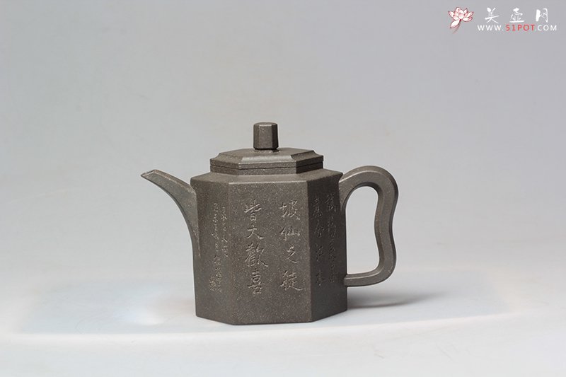 紫砂壶图片：玲古六方 - 宜兴紫砂壶网