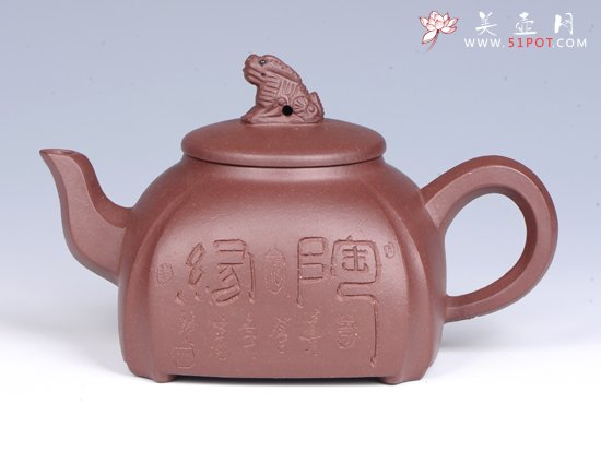 紫砂壶图片：- 陶缘石狮 - - 宜兴紫砂壶网