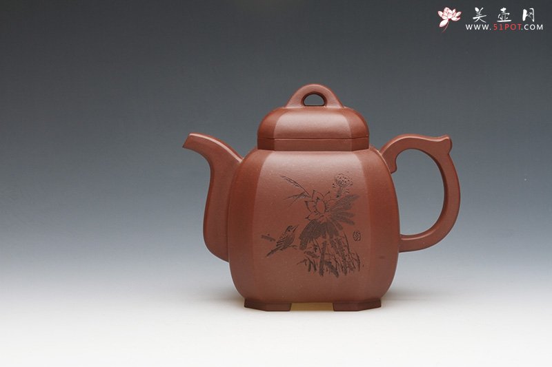 紫砂壶图片：八方福壶 - 宜兴紫砂壶网