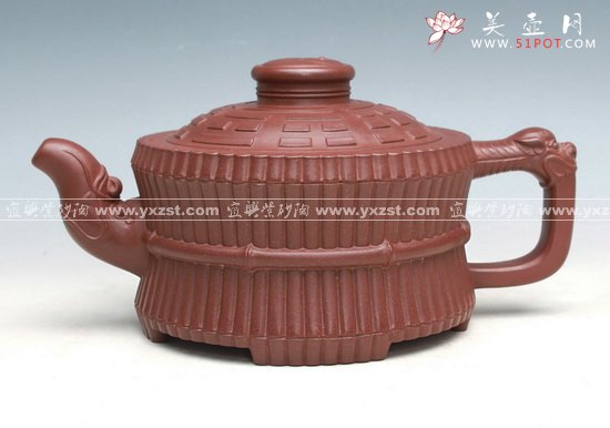 紫砂壶图片：龙头一捆竹 - 宜兴紫砂壶网