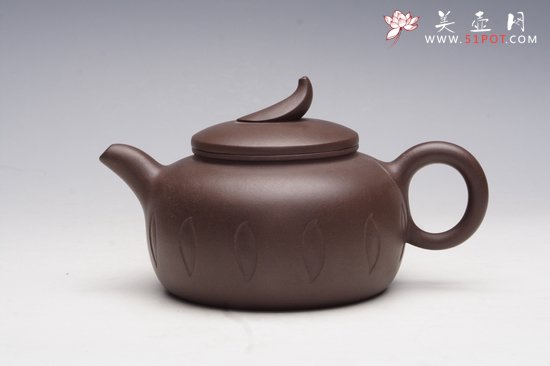 紫砂壶图片：一叶秋水 - 宜兴紫砂壶网