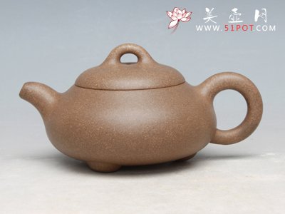 紫砂壶图片：矮石瓢（小） - 宜兴紫砂壶网