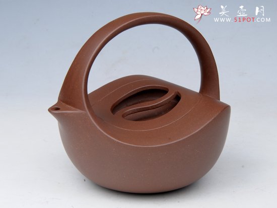 紫砂壶图片：太极提梁 - 宜兴紫砂壶网
