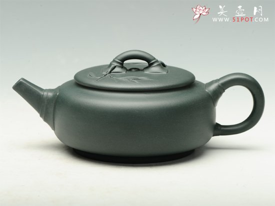 紫砂壶图片：扁方竹 - 宜兴紫砂壶网