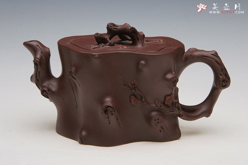 紫砂壶图片：梅桩壶 - 宜兴紫砂壶网