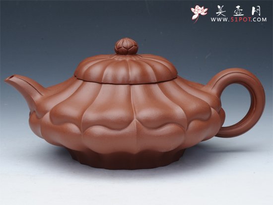 紫砂壶图片：合菱（朱泥） - 宜兴紫砂壶网