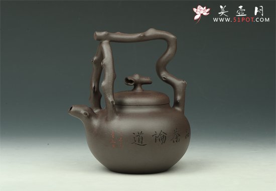 紫砂壶图片：东坡提梁 - 宜兴紫砂壶网