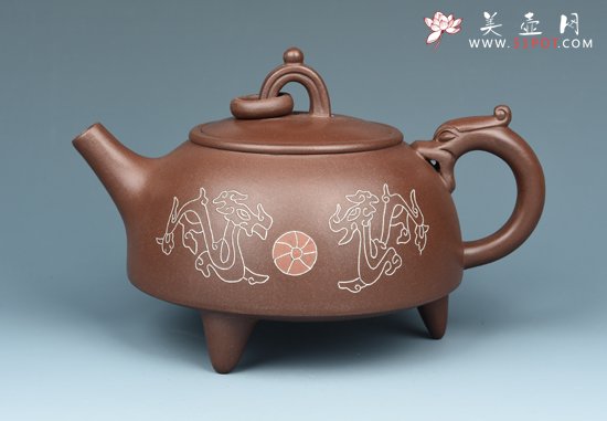 紫砂壶图片：双龙戏珠 - 宜兴紫砂壶网