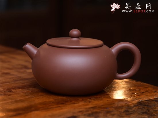 紫砂壶图片：圆鼓壶3000元 - 宜兴紫砂壶网