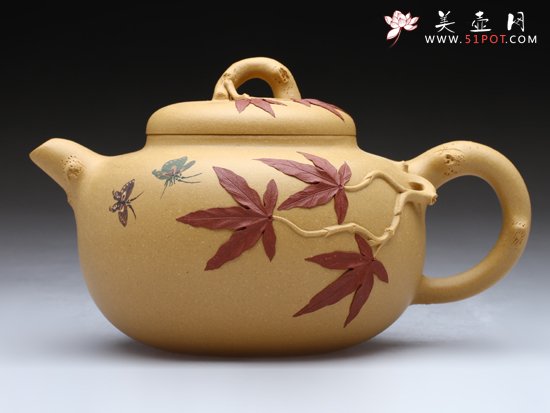 紫砂壶图片：红枫 - 宜兴紫砂壶网