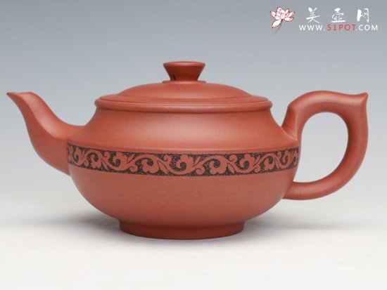 紫砂壶图片：富贵线韵 - 宜兴紫砂壶网