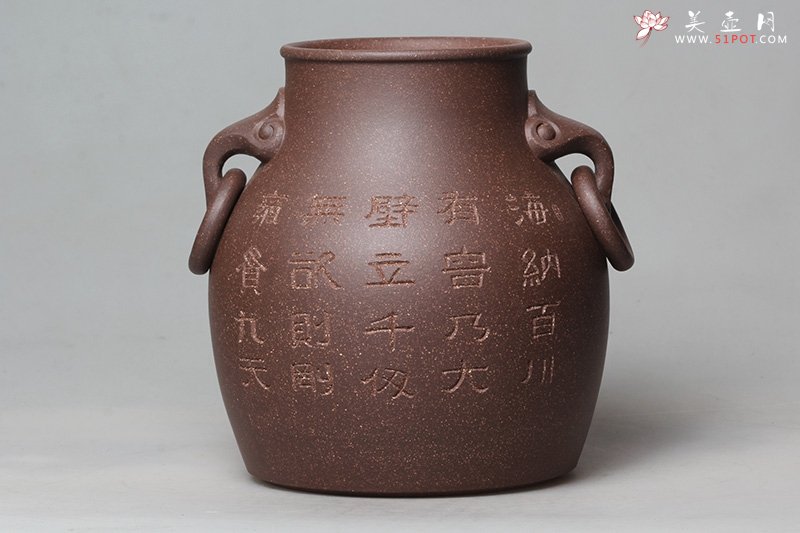 紫砂壶图片：汉风笔筒 - 宜兴紫砂壶网