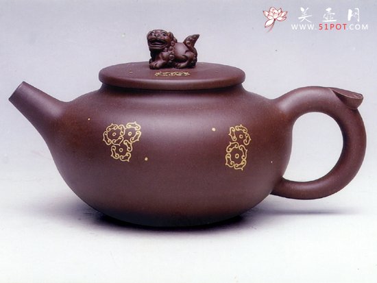 紫砂壶图片：醒狮壶 - 宜兴紫砂壶网