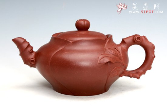 紫砂壶图片：玉兰花 - 宜兴紫砂壶网