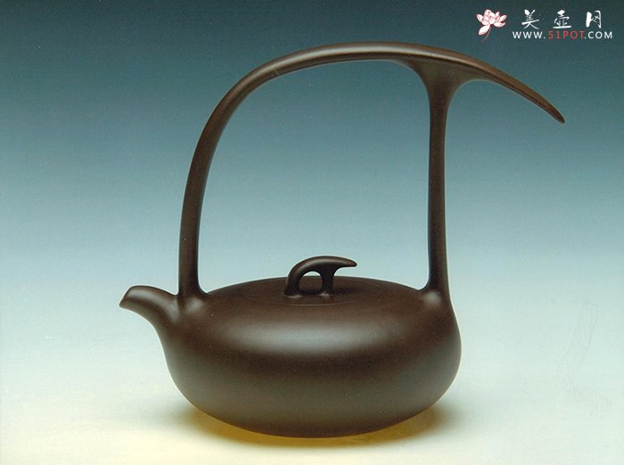紫砂壶图片：美林提梁 - 宜兴紫砂壶网