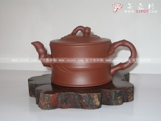 紫砂壶图片：竹段 - 宜兴紫砂壶网