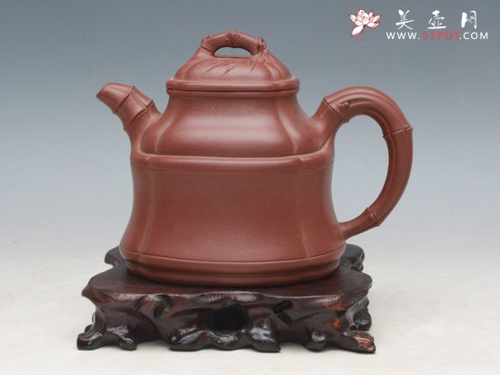 紫砂壶图片：四方竹鼎 - 宜兴紫砂壶网