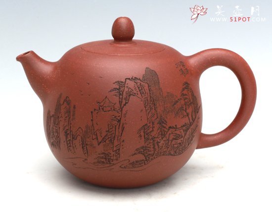 紫砂壶图片：高山流水  - 宜兴紫砂壶网