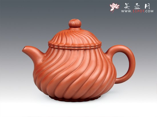 紫砂壶图片：筋纹容天 - 宜兴紫砂壶网