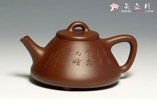 紫砂壶图片：子冶石瓢 - 宜兴紫砂壶网