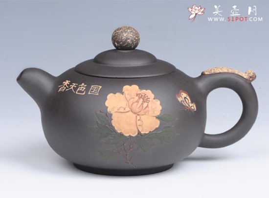 紫砂壶图片：香泉（国色天香） - 宜兴紫砂壶网