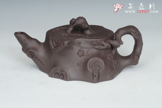 紫砂壶图片：矮梅桩 - 宜兴紫砂壶网