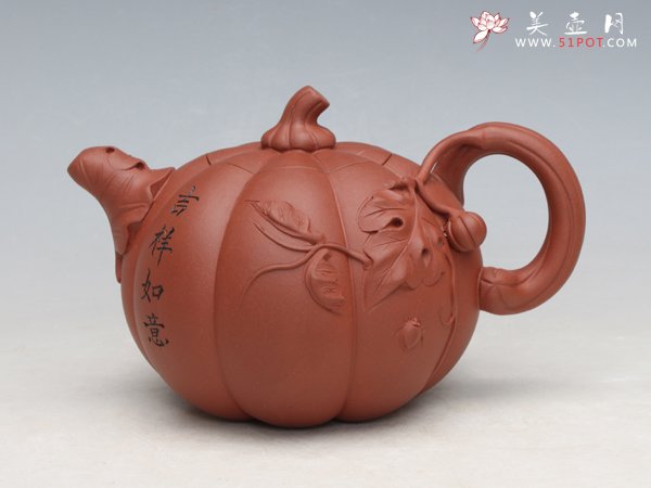 紫砂壶图片：南瓜壶 - 宜兴紫砂壶网