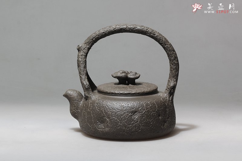 紫砂壶图片：供春提梁 - 宜兴紫砂壶网