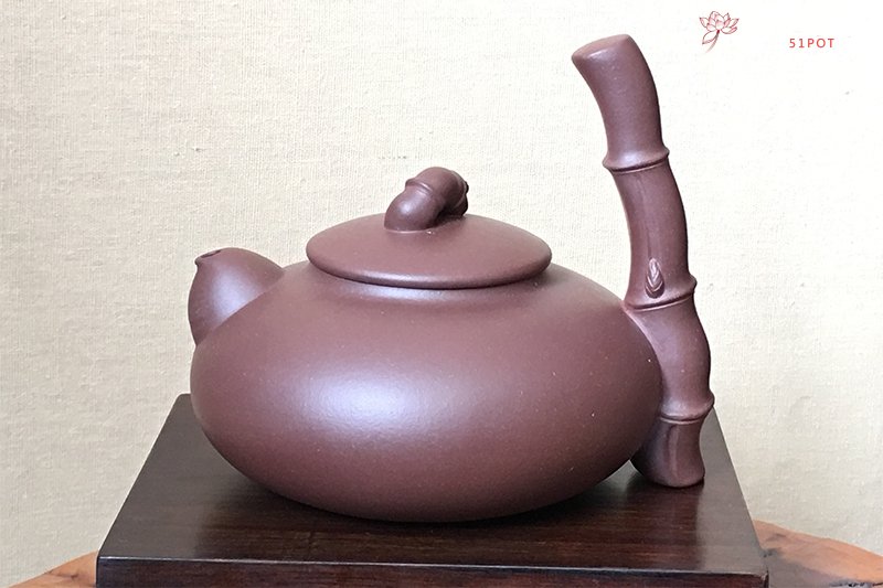 紫砂壶图片：竹韵壶 - 宜兴紫砂壶网