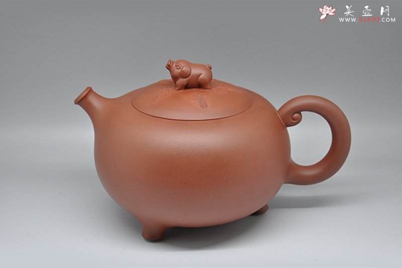 紫砂壶图片：生肖系列•金猪兆丰 - 宜兴紫砂壶网