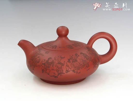 紫砂壶图片：扁玉笠 - 宜兴紫砂壶网