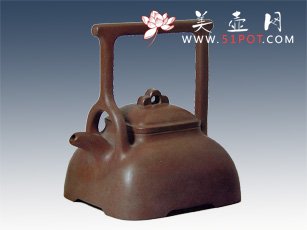 紫砂壶图片：弧菱提梁 - 宜兴紫砂壶网