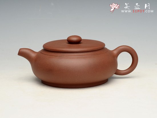 紫砂壶图片：腹鼓   容量：300cc - 宜兴紫砂壶网