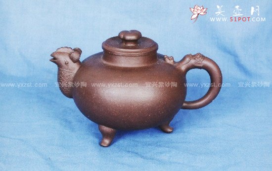 紫砂壶图片：天鸡壶 - 宜兴紫砂壶网