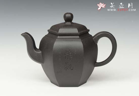 紫砂壶图片：六方美人肩 - 宜兴紫砂壶网