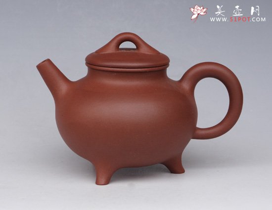 紫砂壶图片：三足鼎 - 宜兴紫砂壶网