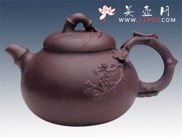 紫砂壶图片：梅竹 - 宜兴紫砂壶网