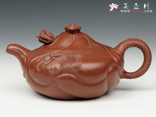 紫砂壶图片：鱼化龙 - 宜兴紫砂壶网