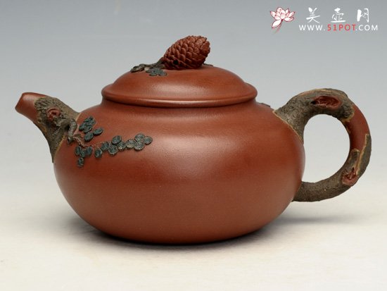 紫砂壶图片：松子  容量：400cc - 宜兴紫砂壶网