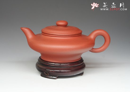 紫砂壶图片：虚扁 - 宜兴紫砂壶网