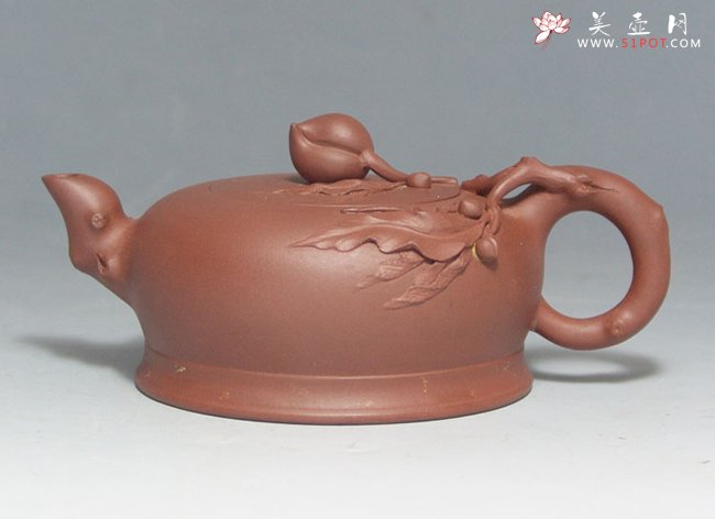 紫砂壶图片：寿桃 260CC - 宜兴紫砂壶网