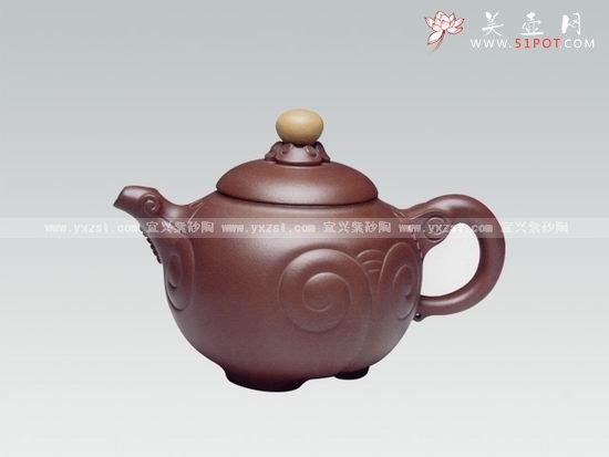 紫砂壶图片：吉祥如意壶 - 宜兴紫砂壶网