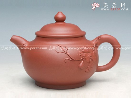 紫砂壶图片：硕果壶  洪美华全手工制作 - 宜兴紫砂壶网