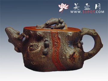 紫砂壶图片：磬松 - 宜兴紫砂壶网