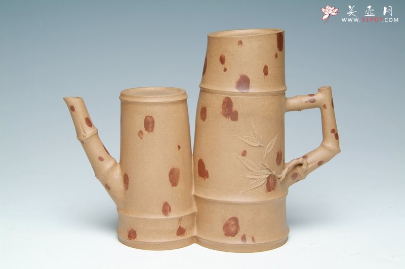 紫砂壶图片：竹趣壶 - 宜兴紫砂壶网