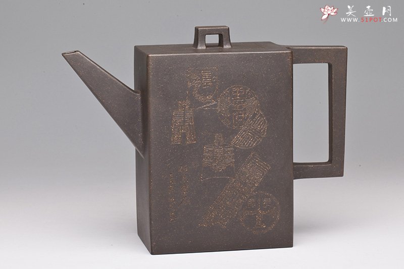 紫砂壶图片：砖方 - 宜兴紫砂壶网