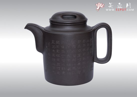 紫砂壶图片：横把洋桶 - 宜兴紫砂壶网