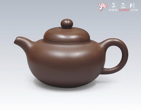 紫砂壶图片：柿圆    1500元 - 宜兴紫砂壶网